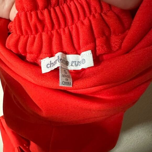 Charlotte Ruse Red/Orange String Pant Suit Size S - Picture 11 of 11